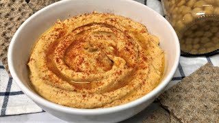 COMO HACER HUMMUS DE GARBANZOS RECETA FACIL Y VEGANA NO TE LA PIERDAS [upl. by Coreen]