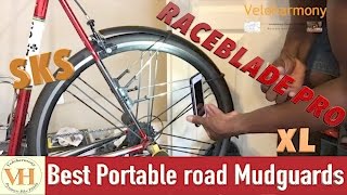 Best cycling portable road bike Mudguards  Cycling Fenders for your road bike [upl. by Lorrie279]