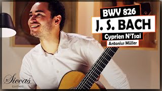 Cyprien Ntsaï plays BACH  BWV 826 Partita No 2 on a 2018 Antonius Müller classical guitar [upl. by Kauppi397]