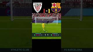 🎯ATHLETIC BILBAO VS BARCA  PENALTY SHOOTOUT shorts short football trending viralvideo [upl. by Don600]