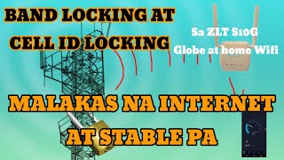 Paano mag band locking at Cell Id Locking sa ZLT S10G Globe at home Wifi [upl. by Aihsitan]