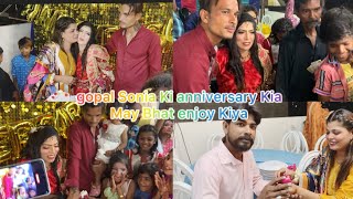 Sonia gopal ki anniversary per Gaye 🧁🧁🧁 [upl. by Aldwin]