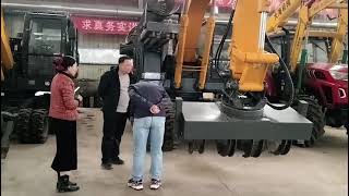 State Own Company professor visiting the company and check the Hole Digger amp Pole erection Machine [upl. by Ardnak]