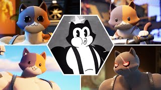 Evolution of Meowscles in All Fortnite Trailers amp Cutscenes [upl. by Ydieh]