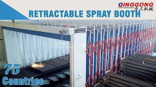 Retractable Painting Booth  Spray Booth  Retractable Spray Booth [upl. by Langille121]