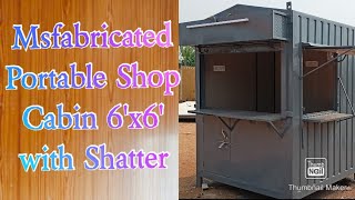 Msfabricated Portable Cabin Size 6x6 with Shatter [upl. by Robbyn]