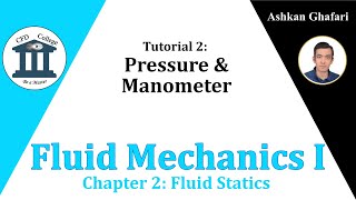 Tutorial 2  Fluid Mechanics Manometer Problems  Chapter 2 Fluid Statics [upl. by Atsahc]