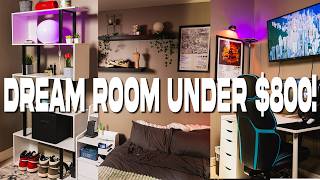 Building My DREAM Room  Aesthetic  Clean [upl. by Ahseenal]