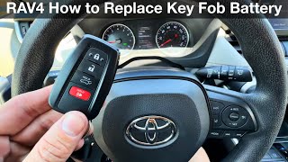 2018  2023 Toyota RAV4 How to replace remote key fob battery [upl. by Petuu]