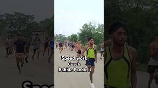 Speed work running new army academy running milkhasingh viral trending sports athlete [upl. by Ylellan239]