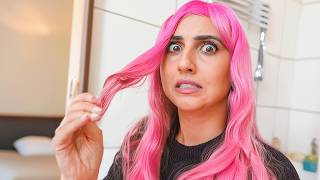 DYING MY HAIR PINK PERMANENTLY AND SURPRISING MY FAMILY [upl. by Aynotan]