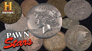 Pawn Stars TOP COINS OF ALL TIME 20 Rare amp Expensive Coins  History [upl. by Sirraf]