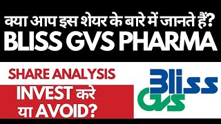 Bliss GVS Pharma Share Complete Study [upl. by Aicele]