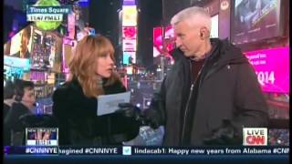 New Years Eve Live 2014 Anderson Cooper Kathy Griffin Times Square New York 1217 [upl. by Khalin]