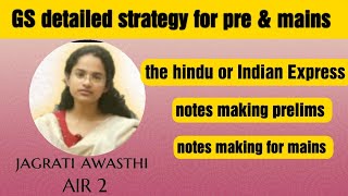 current affairs and notes making strategy  jagrati awasthi upsc ias [upl. by Siramay]