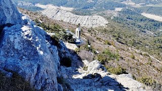 SainteVictoire  Le Prieuré et la Croix de Provence depuis Vauvenargues [upl. by Elmaleh30]