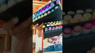 Mixed media Clip Studio Paint Huion Kamvas 16 Epson printer  watercolor paper Copic markers [upl. by Yttap]