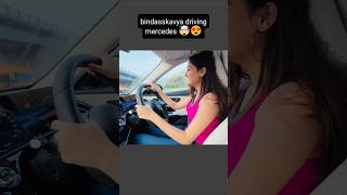 Bindasskavya driving mercedes 😍🤯  shorts bindasskavya [upl. by Doughty]