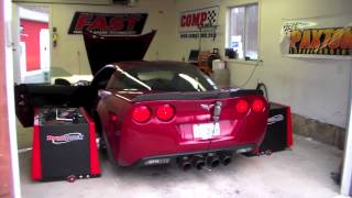 2010 Z06 HCI w stock exhaust manifolds and cats 550whp538wtq by ECS [upl. by Amalburga]