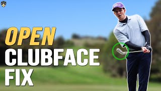 Open Face At Impact Golf ➜ Square The Clubface Easily [upl. by Assela556]