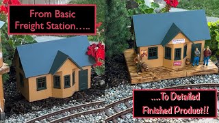 Building a station for the garden railroad [upl. by Eldridge]