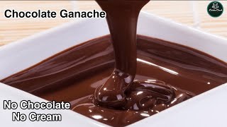 Chocolate Ganache Recipe  Chocolate ganache with cocoa powder  Chocolate sauce for cake [upl. by Millur]