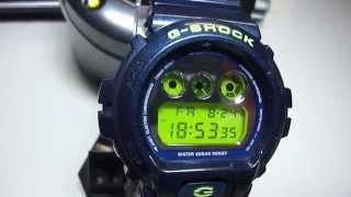 G Shock DW 6900 SB with green Display and metallic bandsBRANDNEW Unboxing by TheDoktor210884 [upl. by Ezequiel]