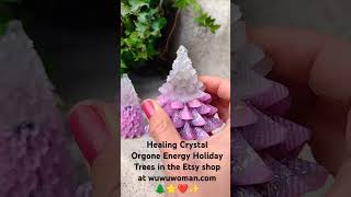 Healing Crystal Orgone Energy Holiday Christmas Trees wuwuwomancom [upl. by Wan]