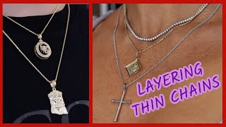 THIN chain layering 1MM12MM Franco vs Jacoje Link review [upl. by Anoblav]