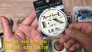 Dây Câu Nhật  Dây Flourocacbon Dây Làm Thẻo Shock Leader Toray Duel Seaguar  Video 631 [upl. by Ylrebmic32]