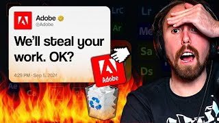 Why Millions Are Deleting Adobe  Asmongold Reacts [upl. by Owiat]