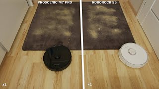 PROSCENIC M7 PRO vs ROBOROCK S5 podłogi dywany [upl. by Idnaj799]