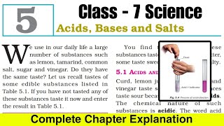 Acids Bases And Salts  Class 7 Science Chapter 5 NCERT CBSE [upl. by Netsyrc104]