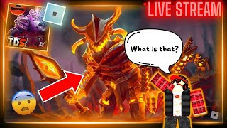 ROBLOX tds 🔴LIVE STREAM🔴 WHAT IS THAT [upl. by Heimer]