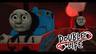 Double Life Grian gets jump scared but its Thomas and friends [upl. by Ecirpac]