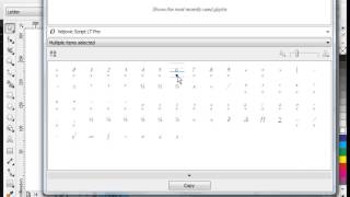 CorelDRAW Graphics Suite X64 Update  Inserting special characters symbols and glyphs [upl. by Osber]