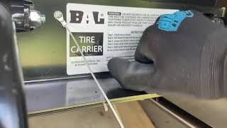 BAL Tire Carrier Install on narrow frame [upl. by Oicnerolf]