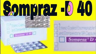 Sompraz D 40  Esomeprazole Magnesium and Domperidone SR Capsules Uses in Hindi [upl. by Rollie]