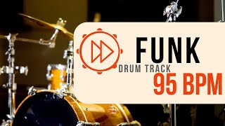 95 BPM  Funk Rock Drum Beat  Backing Track 35 [upl. by Fabyola]