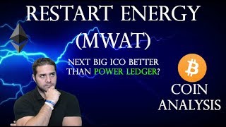 RESTART ENERGY MWAT  COIN ANALYSIS  NEXT BIG ICO BETTER THAN POWER LEDGER [upl. by Ardra]