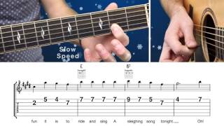 How To Play Jingle Bells EASY Guitar Lesson [upl. by Dyson586]