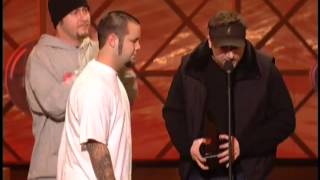 Limp Bizkit wins Alternative MusicAMA 2002 Sam Rivers John Otto and DJ Lethal [upl. by Eddana]