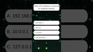 Which IPv4 address is reserved for loopback testing [upl. by Loredana]