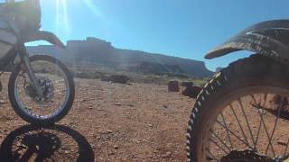 Moab Adventure Ride KLR650 White Rim Trail  TIME LAPSE [upl. by Ermengarde]