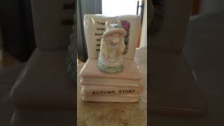 Brambly Hedge Autumn Story Book Music Box Musical Figurine playing Brahms Waltz [upl. by Adnuahsar709]