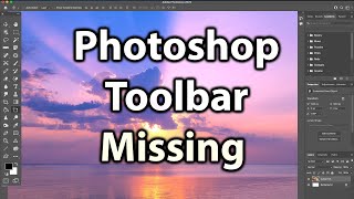 Photoshop Toolbar Missing  How to Reset Tools and Workspace in Photoshop [upl. by Haseefan]