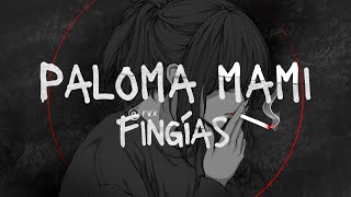 Fingías  Paloma Mami Slowed  Reverb Lyrics [upl. by Penrose]