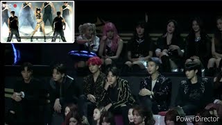 BTS reaction BLACKPINK ‐ LALISA and MONEY [upl. by Tnahs891]