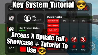 Arceus X V3 Full Showcase  Tutorial On How To Use and Key System 😱 [upl. by Ia]