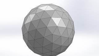 How to make Geodesic Polyhedron by SolidWorks  3D CAD [upl. by Elli]